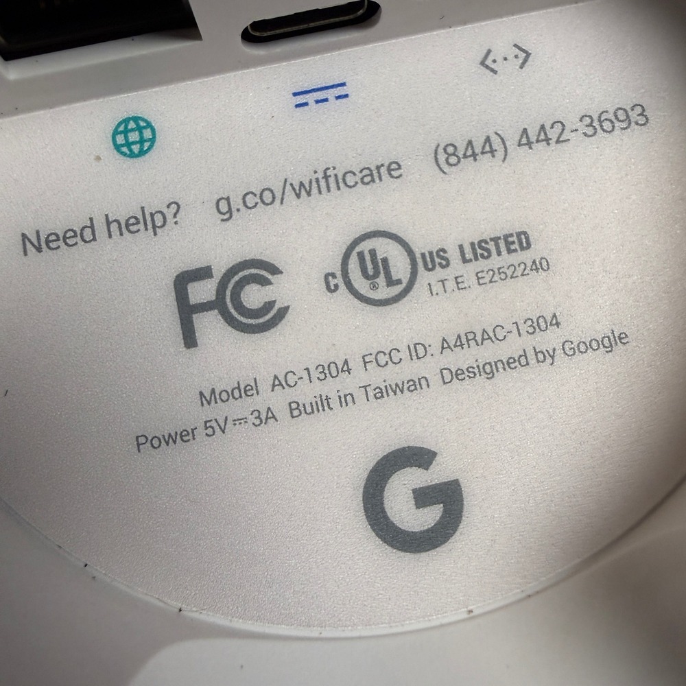 Google Wifi AC1304 AC1304 Router‎ Wireless Mesh Network Router - Picture 3 of 4